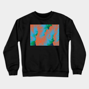 orange blue green zigzag Crewneck Sweatshirt